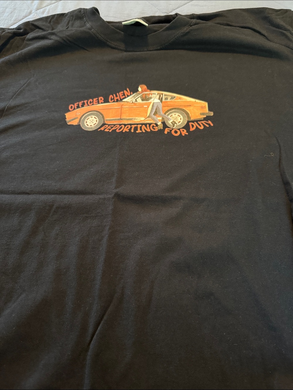 Officer Chen 'Reporting for Duty' The Rookie TV Show Black Graphic Tee